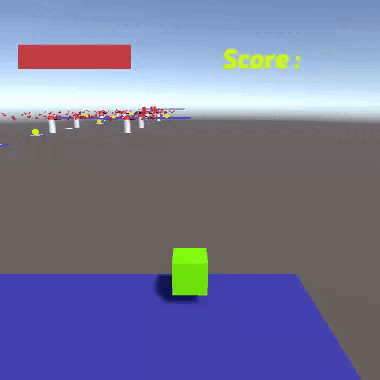 Animation montrant le joueur tombant de la map