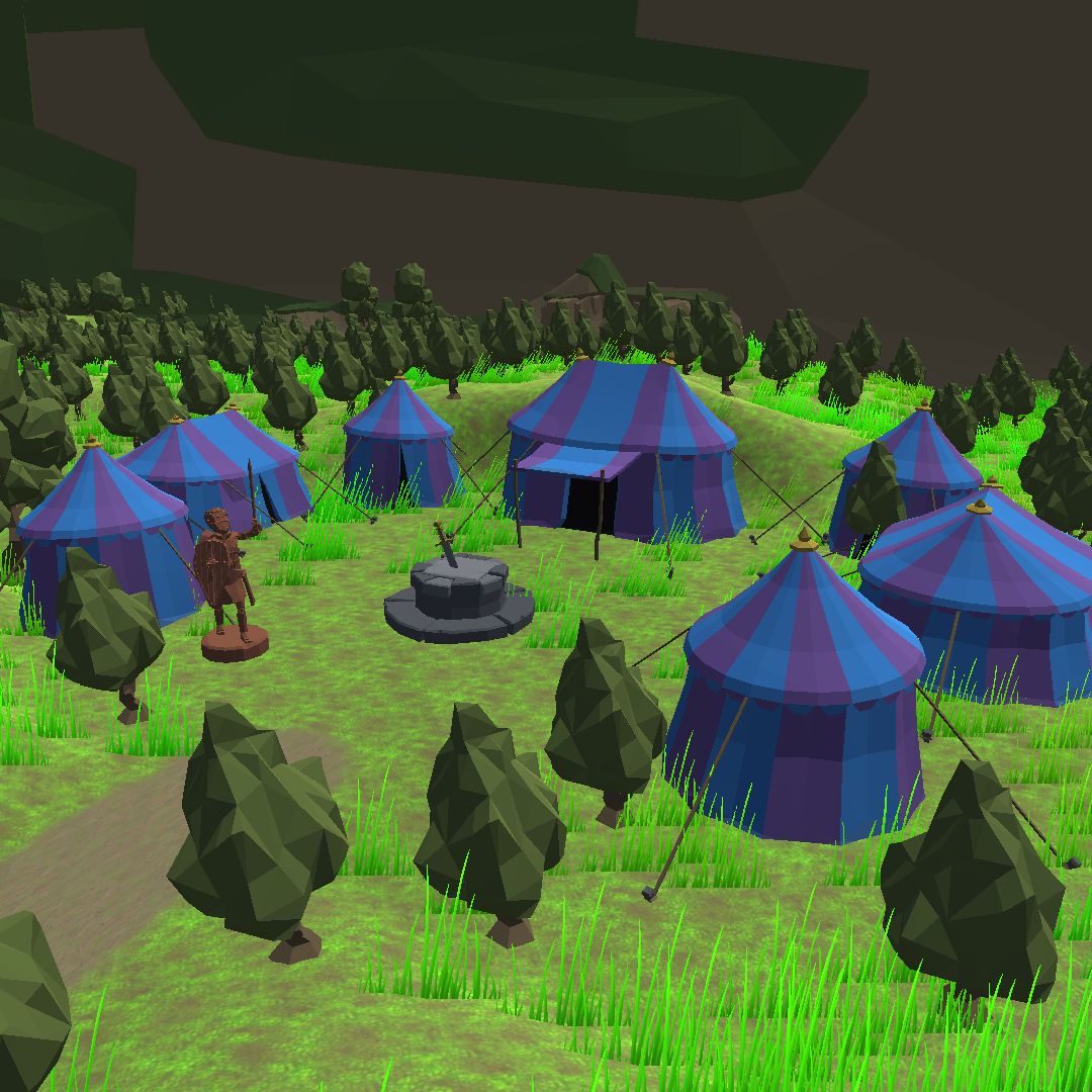 Vue du campement isolé